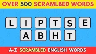 A-Z Scrambled Word Quiz Games Live Stream | Jumbled Word Quiz Game | Guess The Word Game
