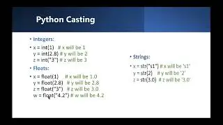 python datatype conversions || Python Castings