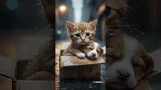 THE FRIENDSHIP STORY of CATS And DOGS #animals #shorts  #trending