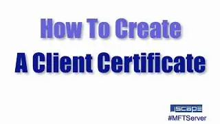 How To Create A Client Certificate