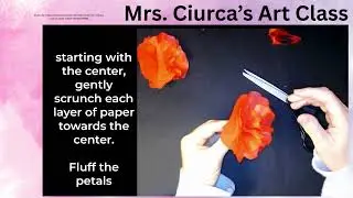 Tissue Paper Flower Sculpture