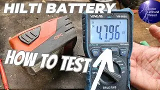 How to Test a Hilti B22 21.6V Battery with a Multimeter