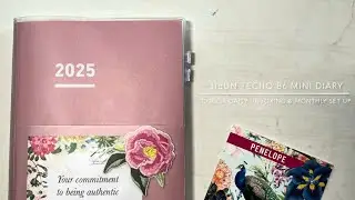 Jibun Techo | Mini Diary | Functional Planner | February 2025 Monthly Setup ft Cocoa Daisy Penelope