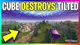 *NEW* CUBE EVENT DESTROYS TILTED TOWERS FORTNITE BATTLE ROYALE