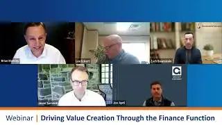 Webinar: Driving Value Creation Through the Finance Function