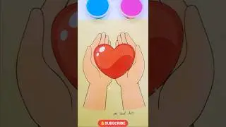 Hand Holding Heart✋💖✋#asmr #sandasmr #love #heart #sandpainting #satisfying #relaxing