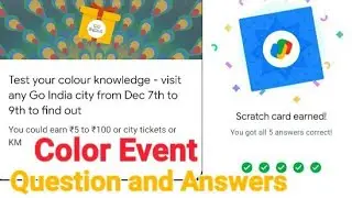 Google pay go India offer new update | Color event  Question answers