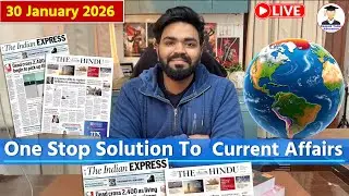 30 January 2026 | The Hindu Newspaper Analysis Today | Editorial Analysis  | Current Affairs Today