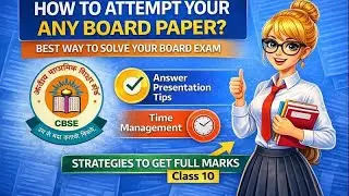 Board Exam Topper Strategy 🔥 | बोर्ड परीक्षा में पूरे नंबर कैसे लाएँ? #cbse #boardexam