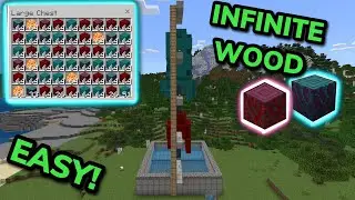SIMPLE 1.21 NETHER TREE FARM TUTORIAL in Minecraft Bedrock (MCPE/Xbox/PS4/Nintendo Switch/PC)