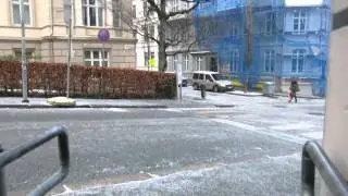 Sleeting in Norway Bergen