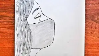 AĞLAYAN KIZ ÇİZİMİ KOLAY / Ağlayan Kız Nasıl Çizilir /How to draw a sad girl easy
