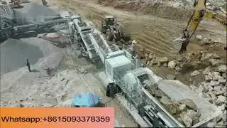 Mobile crushing plant, mobile stone crusher, mobile rock crusher