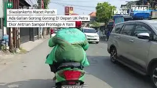 Kemacetan Panjang di Siwalankerto karena ada Galian Got di Depan UK Petra Surabaya