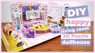 Unboxing 3D Puzzle Happy Living Room DIY - Puzzle for Kids