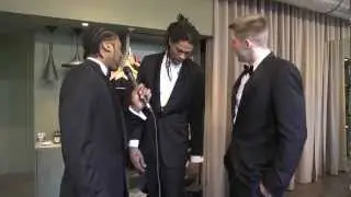 Das Team bei der Einkleidung f&uuml;r die Benefiz-Gala