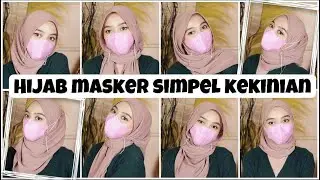 Tutorial Hijab Pakai Masker Biar Tetep Kece ll Pashmina Plisket Style Kekinian