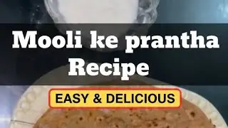 Mooli ke prantha ki recipe homemade with Amina 🥳