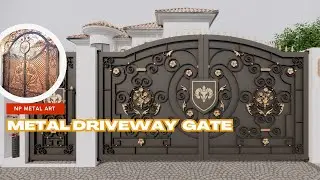 Metal driveway gate - handcraft driveway gate ideas from NP Metal Art