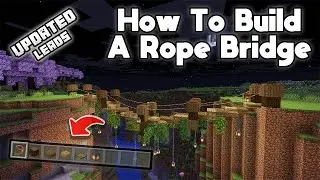 How to make a Rope Bridge in Minecraft (Updated Leads)