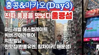 [4K] 진짜 홍콩을 만나다_홍콩섬 : 미드레벨에스컬레이트, 찐맛집 탐방, 빅버스 야간투어 등