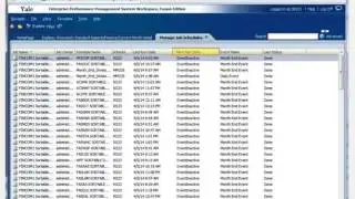 Data Warehouse Portal: Scheduling Reports and Managing Report Schedules