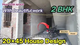 20 by 45 100 Gaj West facing house plan | 20 &times; 45 ft House Design | 20*45 house plan | house design