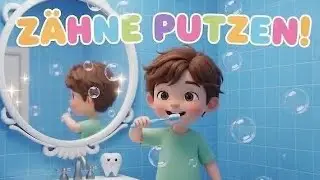 Bürste, bürste, bürste deine Zähne 🦷 – Deutsches Zahnputzlied für Kinder | Lustiges Lernlied | 🪥✨