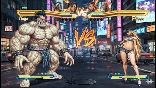 Street Fighter X Tekken | RUFUS & HUGO VS POİSON & SAGAT (Hardest) - Street Fighter X Tekken