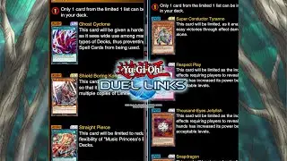 Yugioh duel links- banlist is here, but I see more potential for rush and speed going be its own.