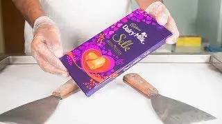 Valentine's Day Special Dairy Milk ICE CREAM ROLLS - SATISFYING ASMR