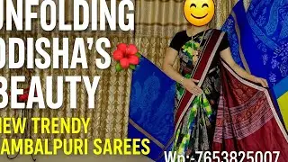 Unfolding Odisha&rsquo;s Beauty 🌺 | New Trendy Sambalpuri Sarees||#saree#instagram#style #womenstyle#1m 