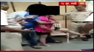 Mumbai: Drunk woman thrashes cops, ransacks Worli police station : Caught on camera