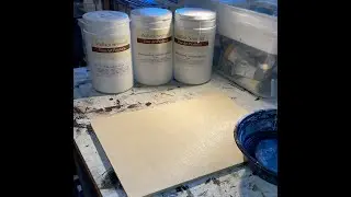 Wood Panel Surface Preparation - Size, Primer and Gesso on 6mm Birch Wood papel