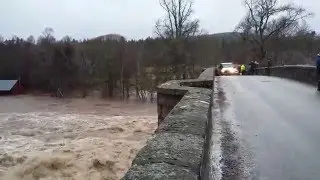 Potarch Bridge, River Dee Flood, Storm Frank, 30-Dec-15