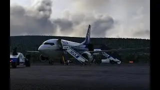 ANA 737-600 Short flight to Tokyo Japan in windy conditions MSFS