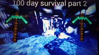 100 Day survival minecraft part 2-caves #minecraft #100day