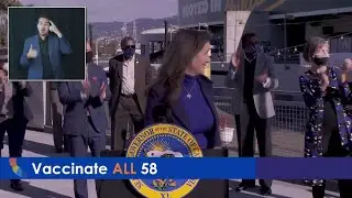 Raw Video: Gov. Gavin Newsom Press Conference At Oakland Coliseum On Mass Vaccination Plan