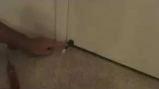 Installing a door bumper