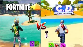 FORTNITE VS CREATIVE DESTRUCTION Comparison - Which is best for mobile?