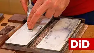 1108. Ostrzenie dłut i noży strugów - cz.1 - praca z ręki
