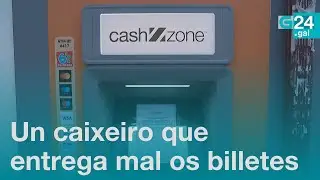 Un caixeiro automático en BERTAMIRÁNS entrega billetes de 10 no canto de 50