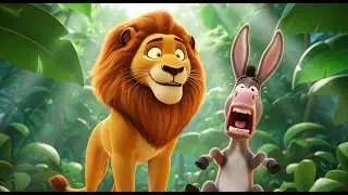 The Lion and the Donkey 🦁🐴 | A Fight of Ego | Kids Moral Story | Bedtime Story for Children