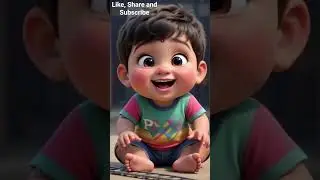 Laddu Cartoon Train Story 🚆 | Cute Kids Video #shorts #ytshorts #kids