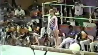 3rd EF USA Kathy Johnson BB - 1984 Olympic Games 19.650