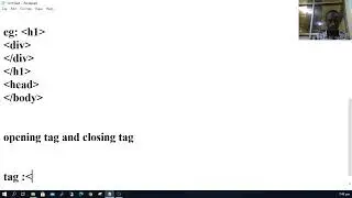 Website from scratch: Difference between HTML opening and closing tags