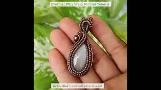 Wire Wrap Pendant Tutorial by ArtsvilleHandcrafted on Etsy #instantdownload #pdftutorial