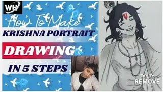 How to make Krishna Portrait Tattoo ||Black Shades Tattoos Technique #viral #portraittattoo #tattoo