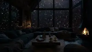 Relax and Drift to Sleep in a Wooden Cabin Surrounded by Snow and Soft Winter Silence