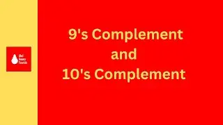 9's complement  and 10's Complement I 9's and 10's complement I 9's and 10's Complement examples